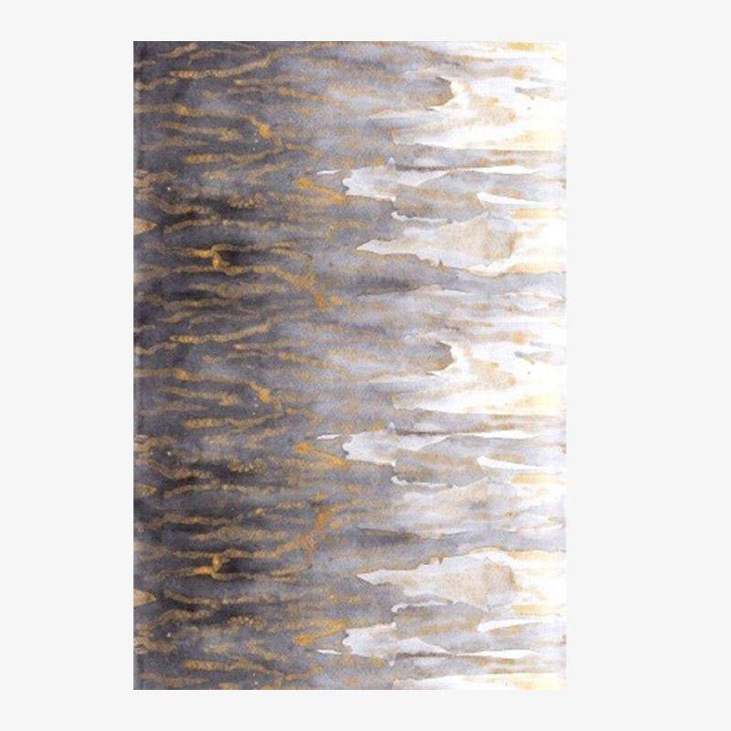 Vintage γκρι ορθογώνιο χαλί με χρυσές πινελιές Δάπεδο