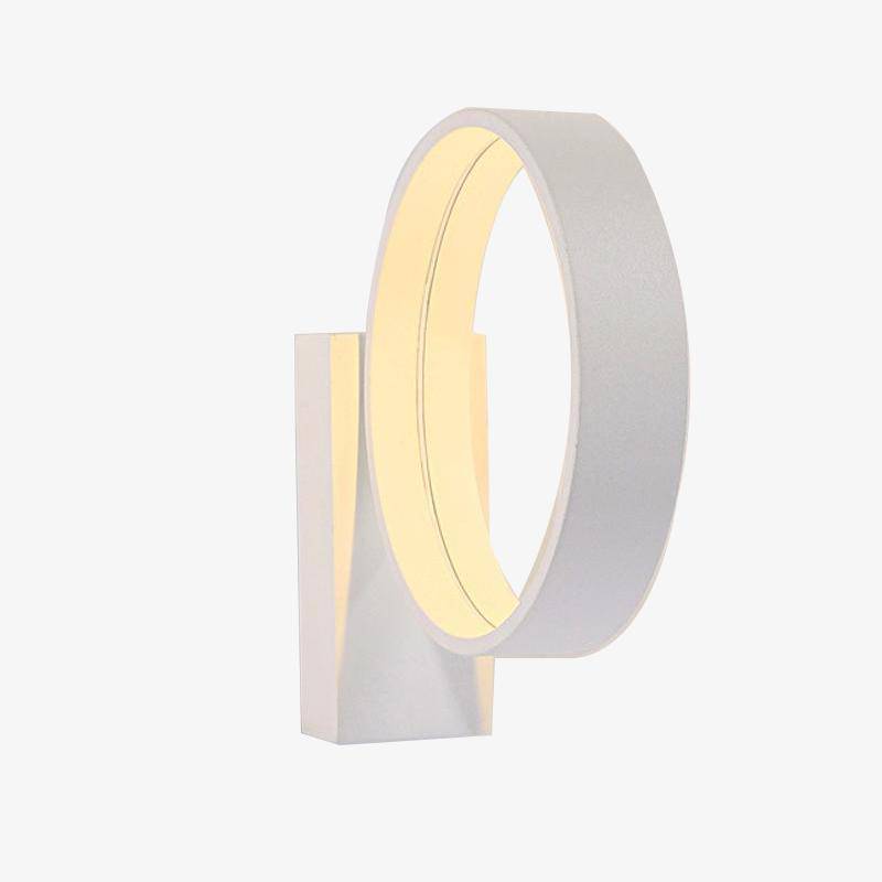 Φωτιστικό τοίχου με λευκό κύκλο LED