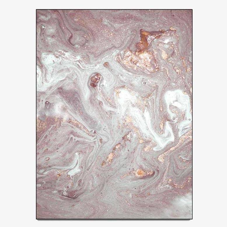 Μοντέρνο ροζ και λευκό χαλί αφηρημένου στυλ