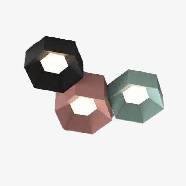 Φωτιστικό οροφής σε τέχνη χρωματιστό γεωμετρικό σχέδιο LED