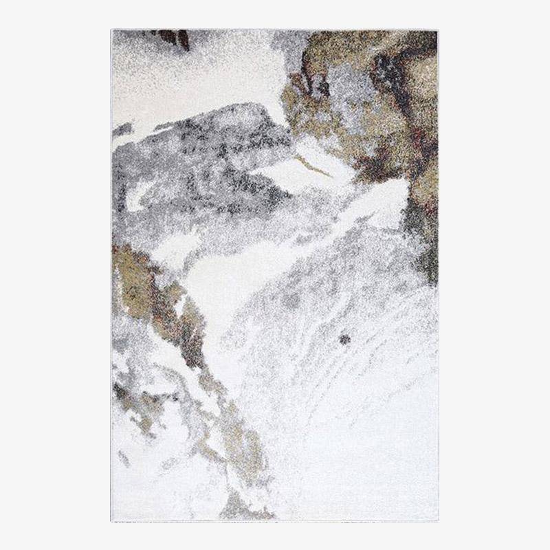 Σύγχρονο ορθογώνιο χαλί αφηρημένου στιλ Ματ Β