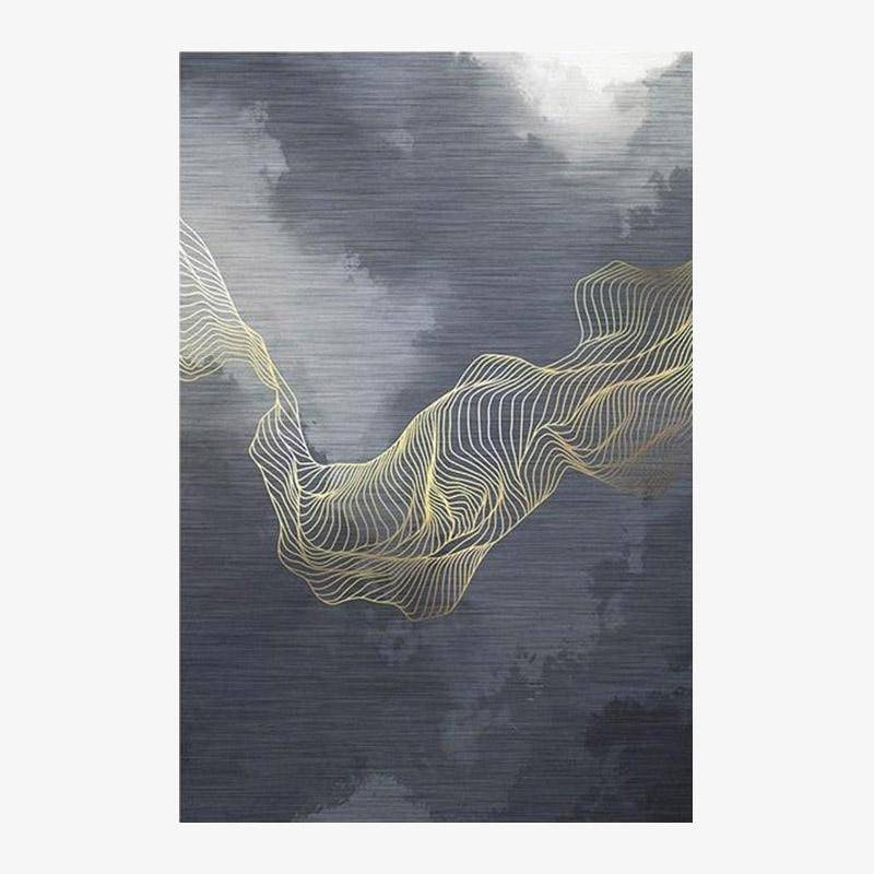 Ορθογώνιο χαλί σχεδιαστή με αφηρημένο στυλ Oxavo D