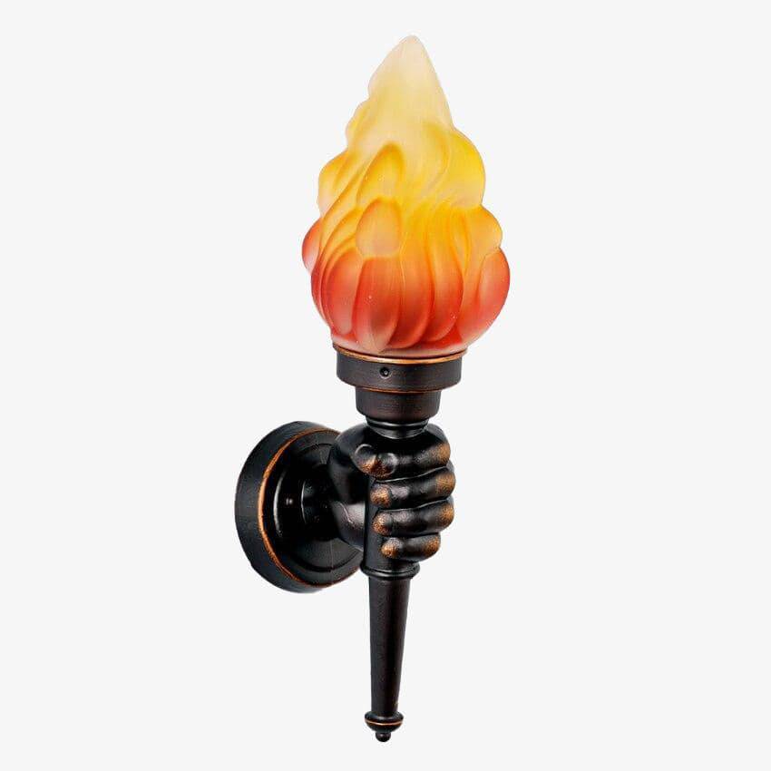 Vintage Μεταλλικός Φακός Χειρός Ρουστίκ τοίχου