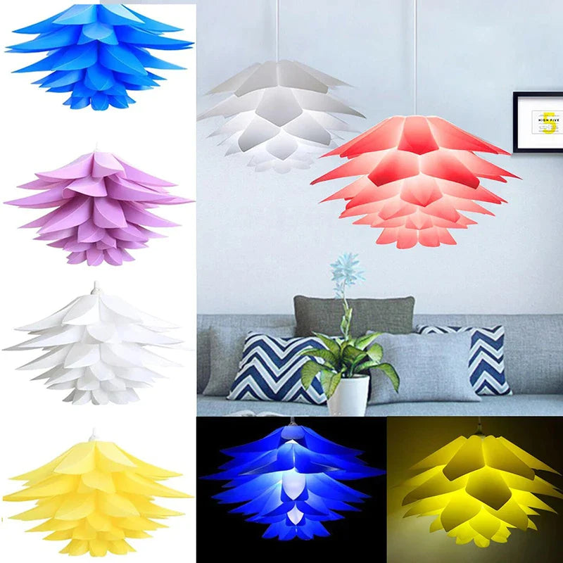 κρεμαστό φωτιστικό 50 cm Lotus αμπαζούρ Παζλ