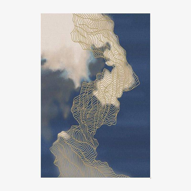 Ορθογώνιο χαλί σχεδιαστή με αφηρημένο στυλ Oxavo L