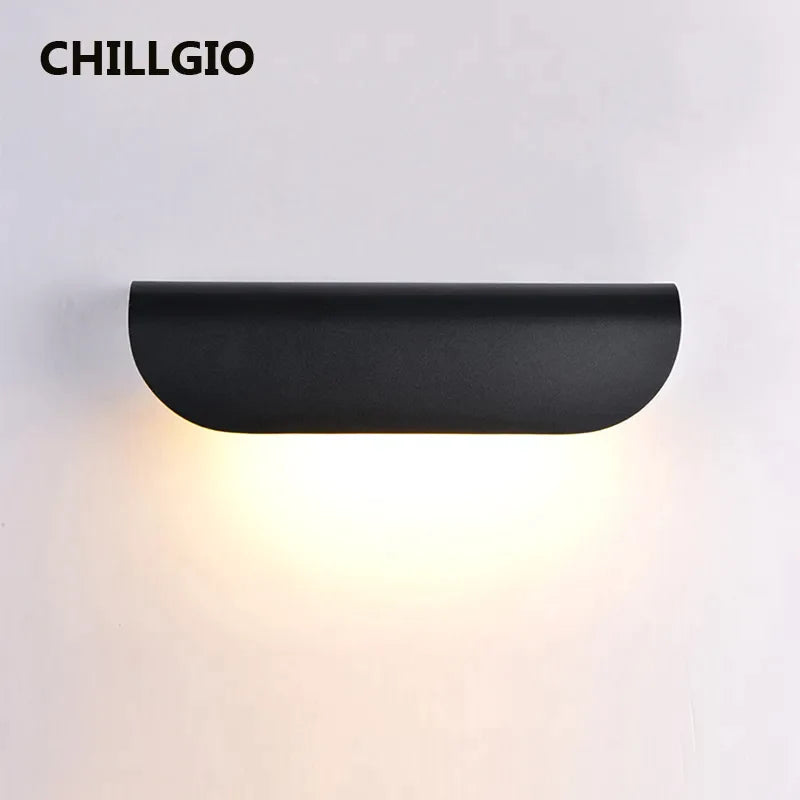 Αδιάβροχο φωτιστικό τοίχου LED εξωτερικού χώρου, διακόσμηση σπιτιού nodic φωτιστικό αλουμινίου