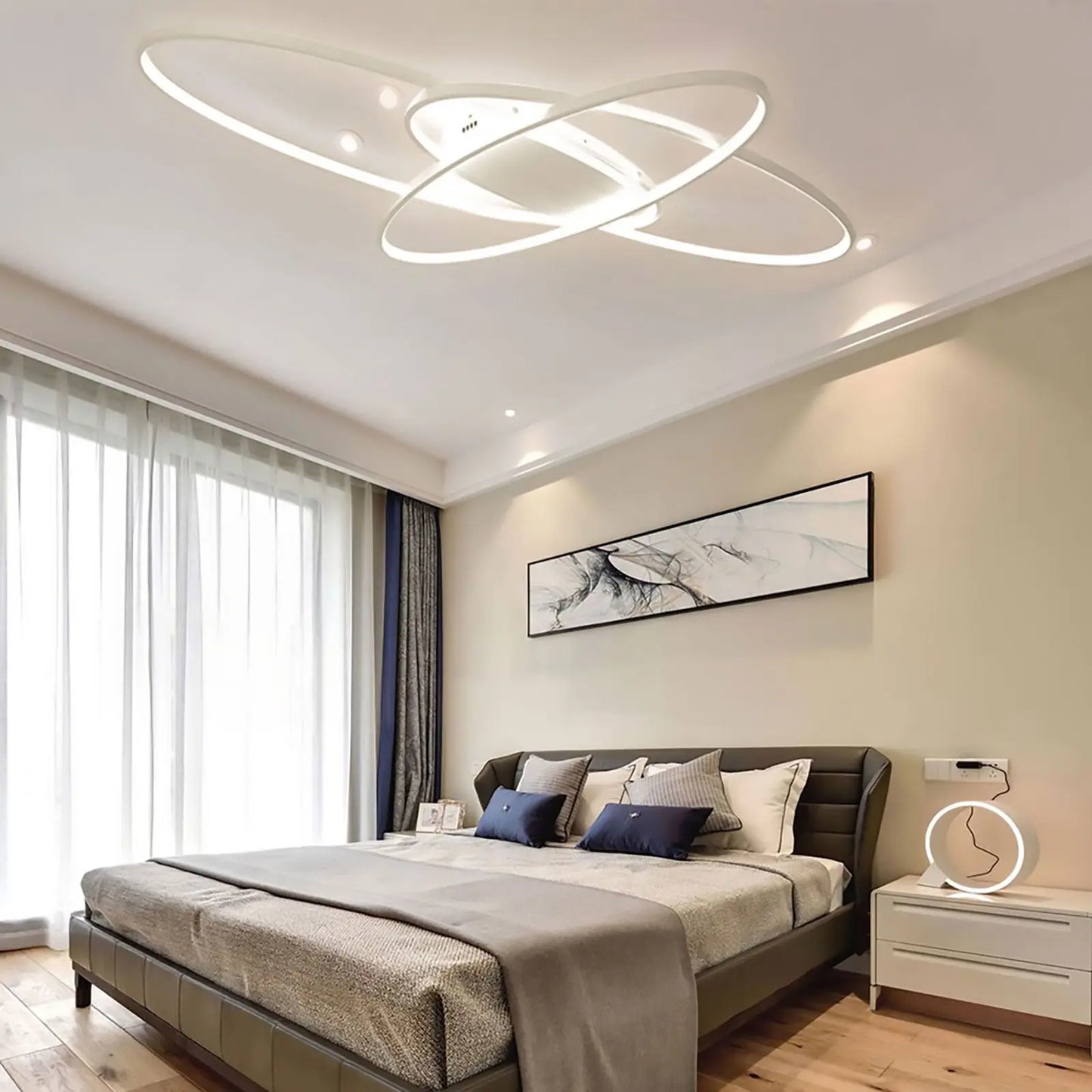 Φωτιστικό οροφής LED offset Τηλεχειριστήριο 3 ελλείψεων