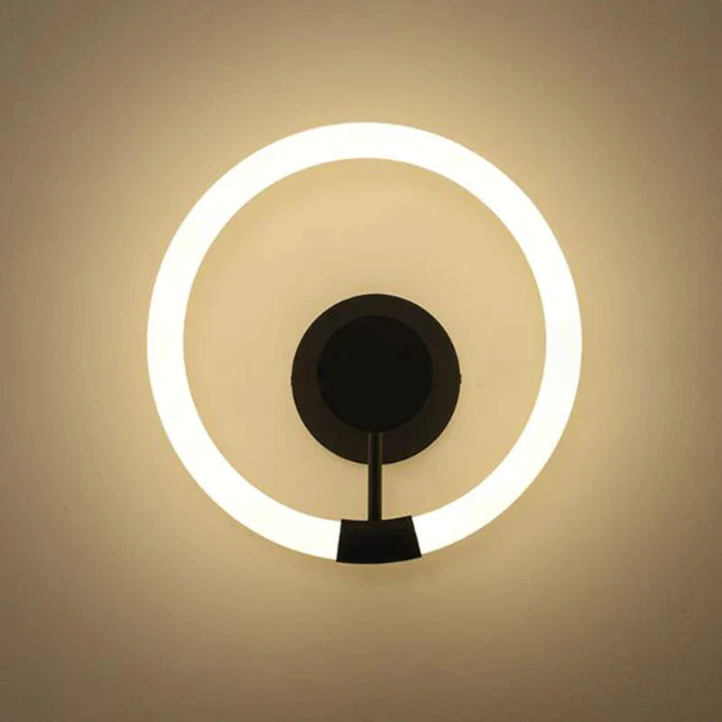 Μοντέρνο LED φωτιστικό τοίχου Gold Circle