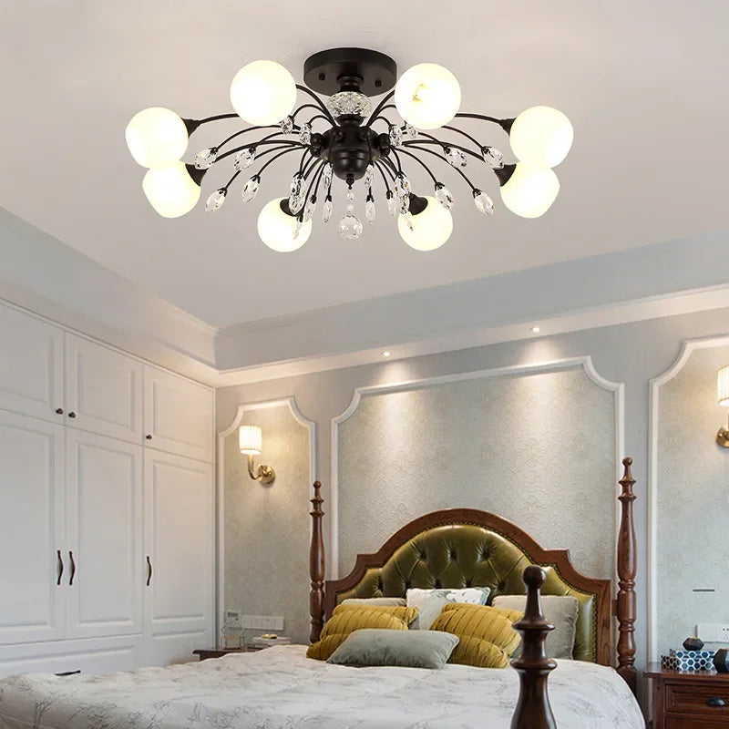 Φωτιστικό οροφής Φωτιστικό σαλονιού Φωτιστικό κρεβατοκάμαρας πολυτελείας Κρυστάλλινο