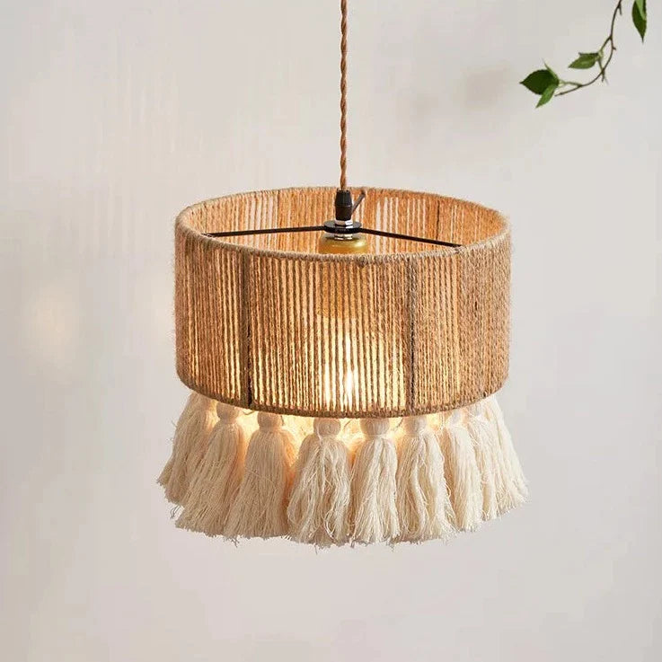 Χειροποίητο κρεμαστό φωτιστικό Bohemian Retro Wabi Sabi