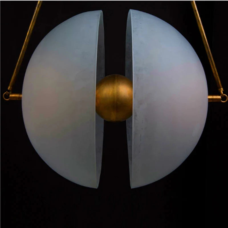 Κρεμαστό φως LED σε γυαλί λευκό γάλακτος