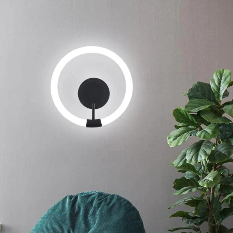 Μοντέρνο LED φωτιστικό τοίχου Gold Circle