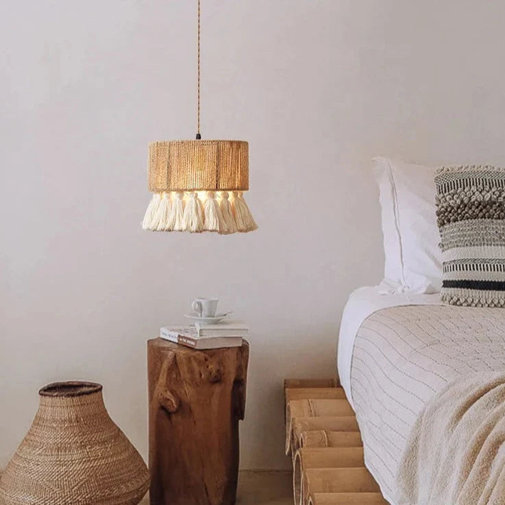 Χειροποίητο κρεμαστό φωτιστικό Bohemian Retro Wabi Sabi