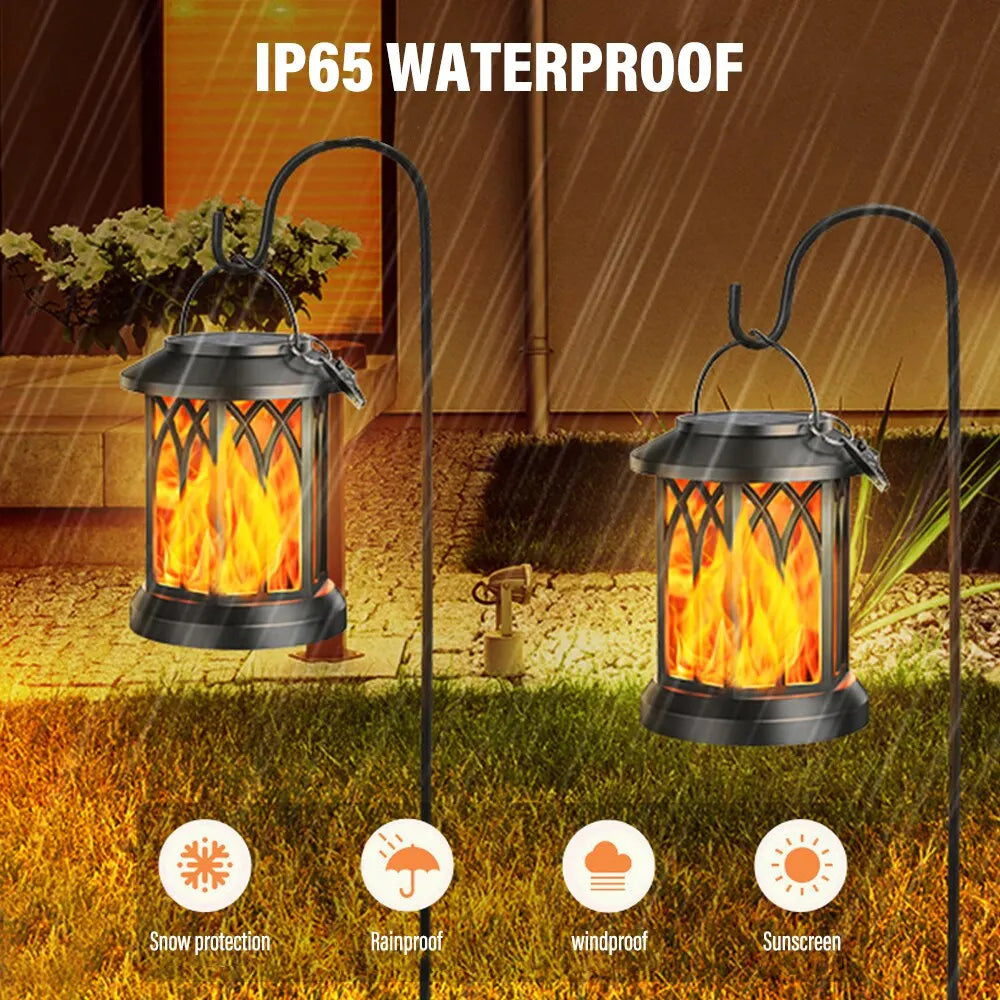 led flame φωτιστικό προσομοίωσης ηλιακής ενέργειας σφιγκτήρας τοίχου εξωτερικού χώρου αδιάβροχο τοπίο Χριστουγεννιάτικο κήπο