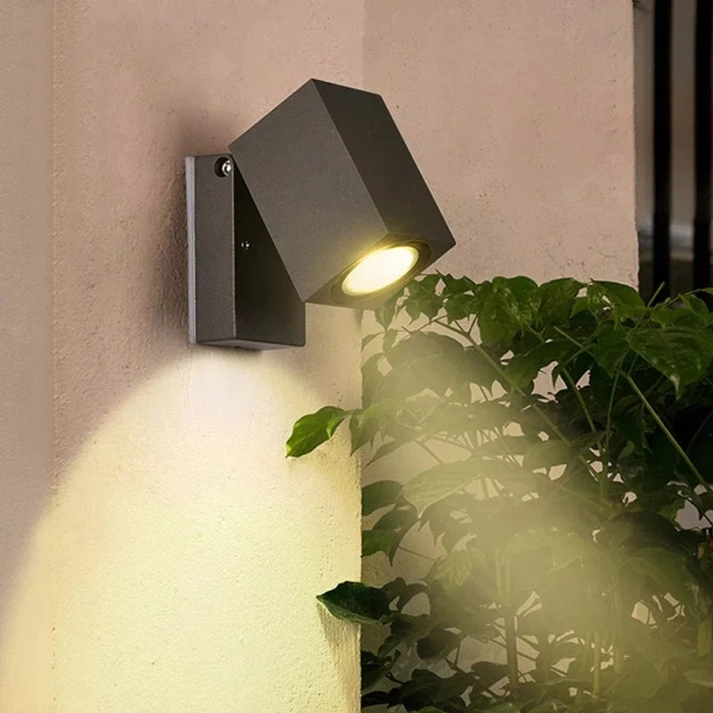 Φωτιστικό τοίχου LED 5W εξωτερικού χώρου ρυθμιζόμενο πτυσσόμενο αδιάβροχο IP65