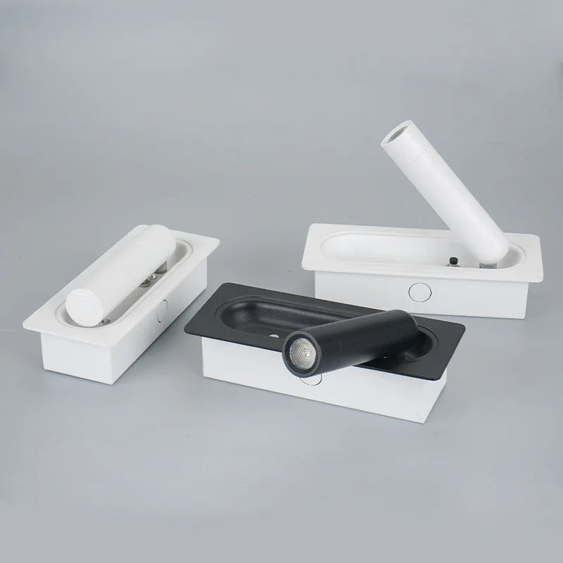 LED φωτιστικό τοίχου σποτ ανάγνωσης με ρυθμιζόμενη γωνία