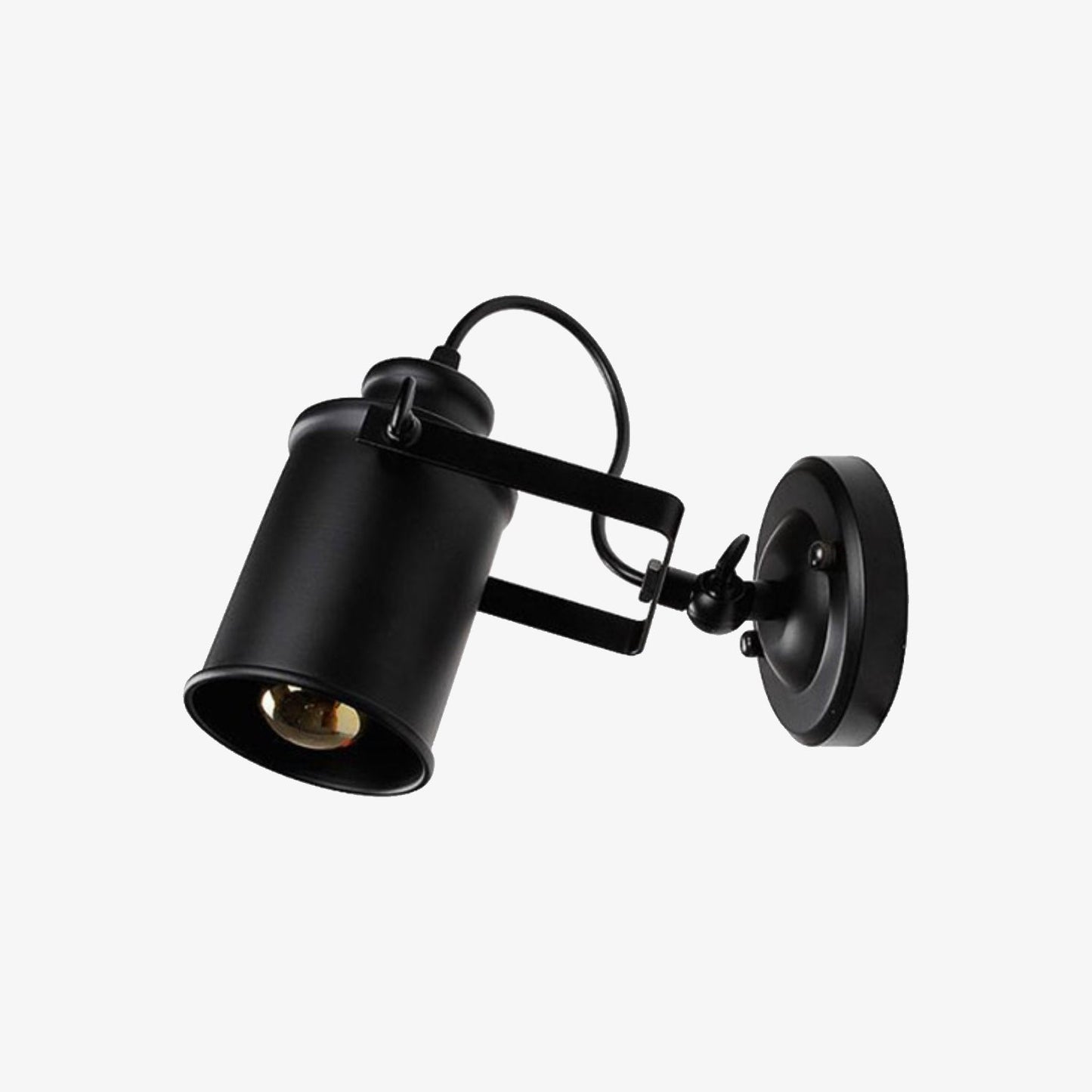 Φωτιστικό τοίχου προβολέα καφέ μαύρο μεταλλικό