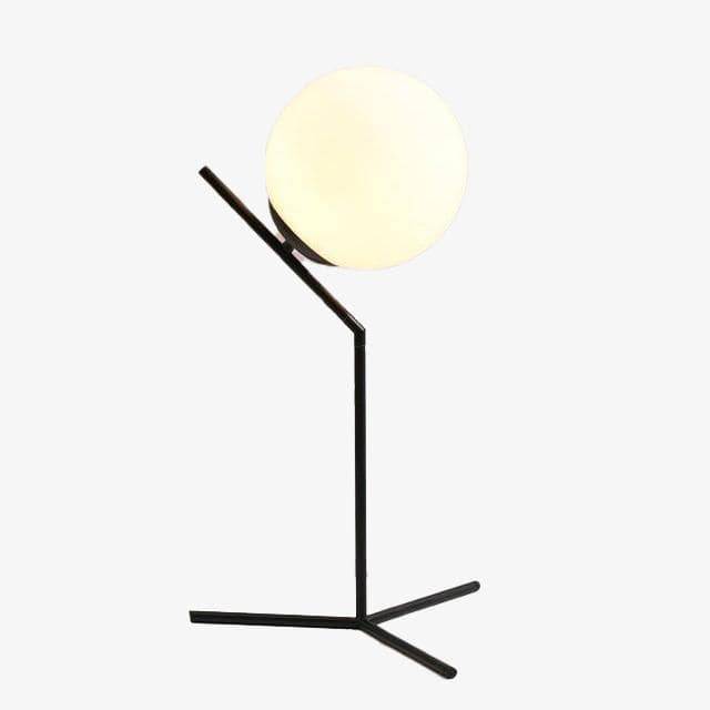 Επιτραπέζιο φωτιστικό σχεδιαστών με χρυσά μπράτσα και γυάλινη μπάλα