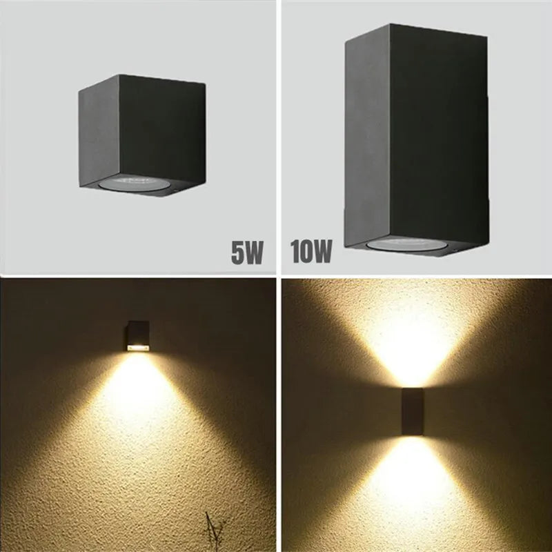 Φωτιστικό τοίχου LED 5W εξωτερικού χώρου ρυθμιζόμενο πτυσσόμενο αδιάβροχο IP65