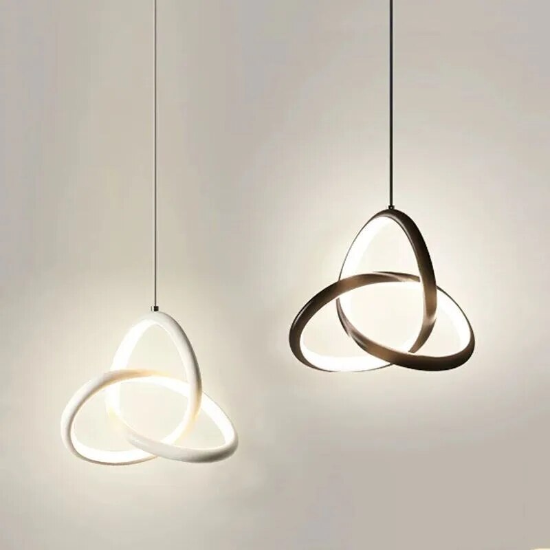 Κρεμαστό φως LED σε σχήμα περιστρεφόμενου κύκλου