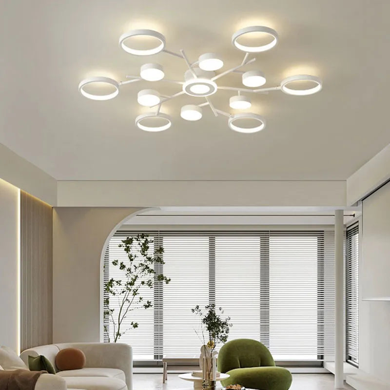 LED φωτιστικό οροφής τηλεχειριστήριο απλό λευκό διακοσμητικό 2023