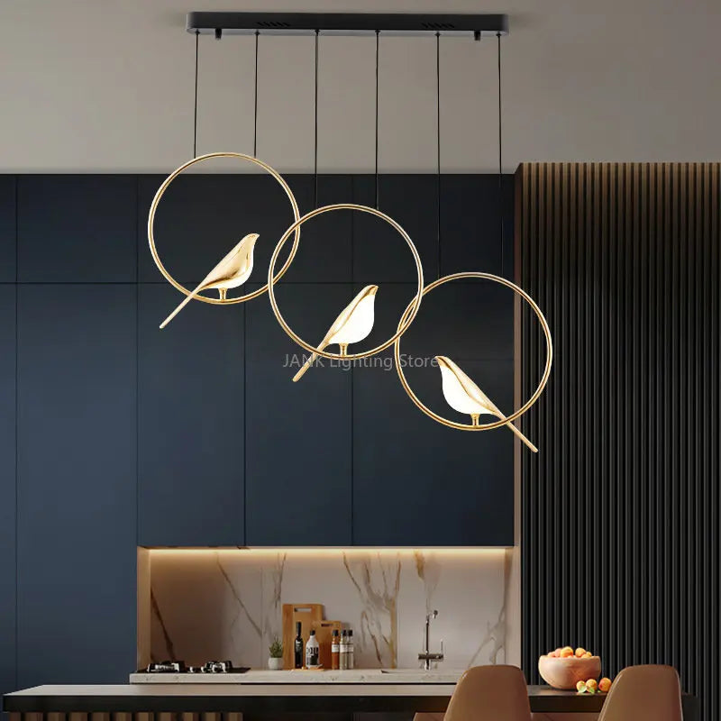 Creative Magpie Bird κρεμαστά φωτιστικά Απλό σαλόνι Εστιατόριο Φωτιστικό δαπέδου μελέτης Home Πολυέλαιος οροφής LED πολυτελείας