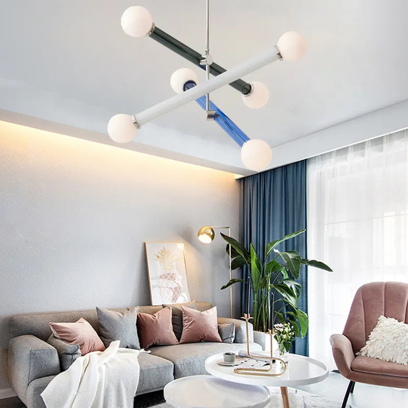 Μινιμαλιστικός πολύχρωμος πολυέλαιος Art Deco Τραπεζαρία Σαλόνι Κρεμαστό φωτιστικό Υπνοδωμάτιο Φωτισμός καταστήματος G9 Dropshipping