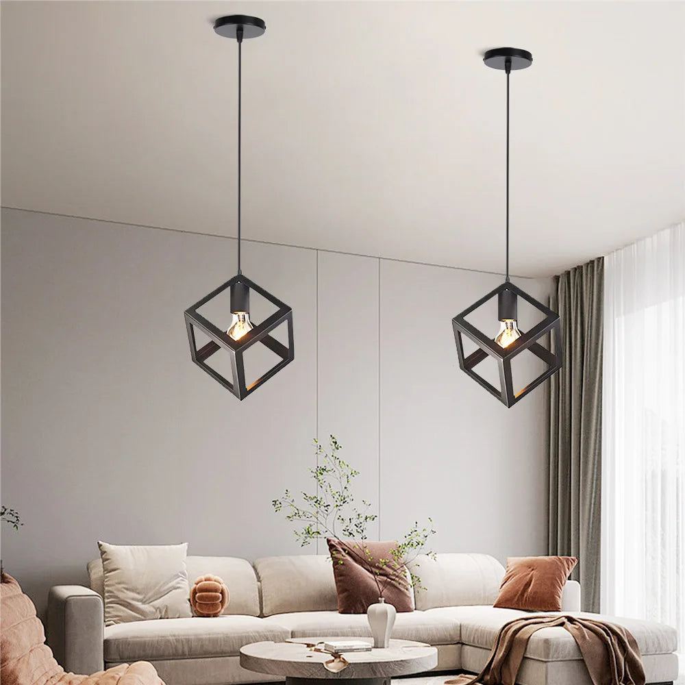 Γεωμετρικό vintage κρεμαστό φωτιστικό