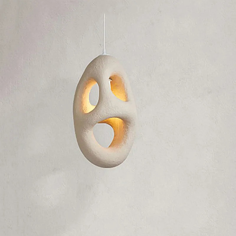 Nordic Wabi Sabi Porous Chandelier Creative Lamps με απλό στυλ