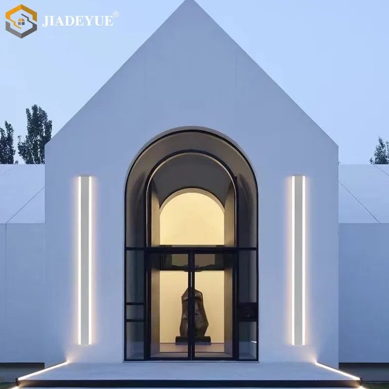 IP65 αδιάβροχο φωτιστικό τοίχου LED λωρίδα εξωτερικού χώρου μοντέρνο φωτιστικό τοίχου αυλής βίλας λευκό φωτιστικό εξωτερικού χώρου