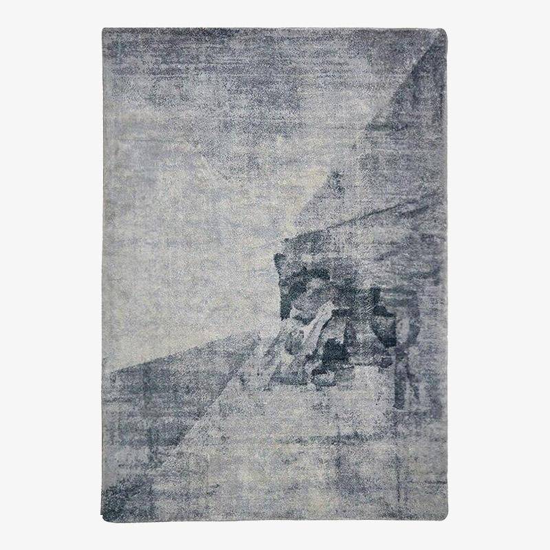 Σύγχρονο ορθογώνιο χαλί σε στυλ δασύτριχου στυλ