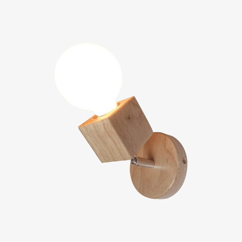 Ρυθμιζόμενο ξύλινο φωτιστικό τοίχου Oak Wood