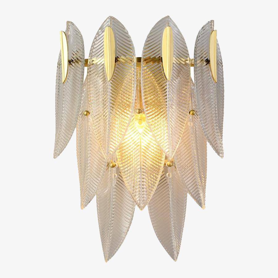 Φωτιστικό τοίχου LED σχεδιαστή σε φύλλο καφέ