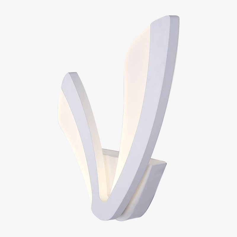 Λευκό φωτιστικό τοίχου LED σε σχήμα V