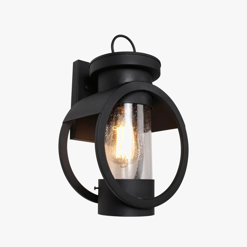 Αδιάβροχο αμερικάνικο εξωτερικό φωτιστικό τοίχου από σφυρήλατο σίδερο