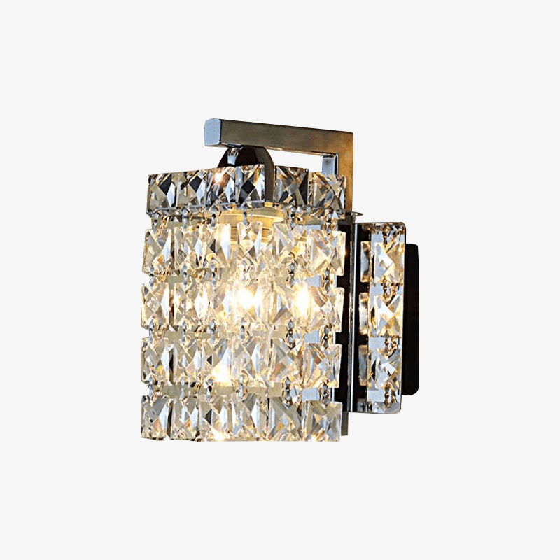 Φωτιστικό τοίχου χρωμίου Feimefeiyou και κρυστάλλου που πέφτει