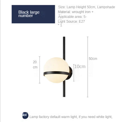 Γυάλινο φως τοίχου LED Εσωτερικός φωτισμός σπιτιού
