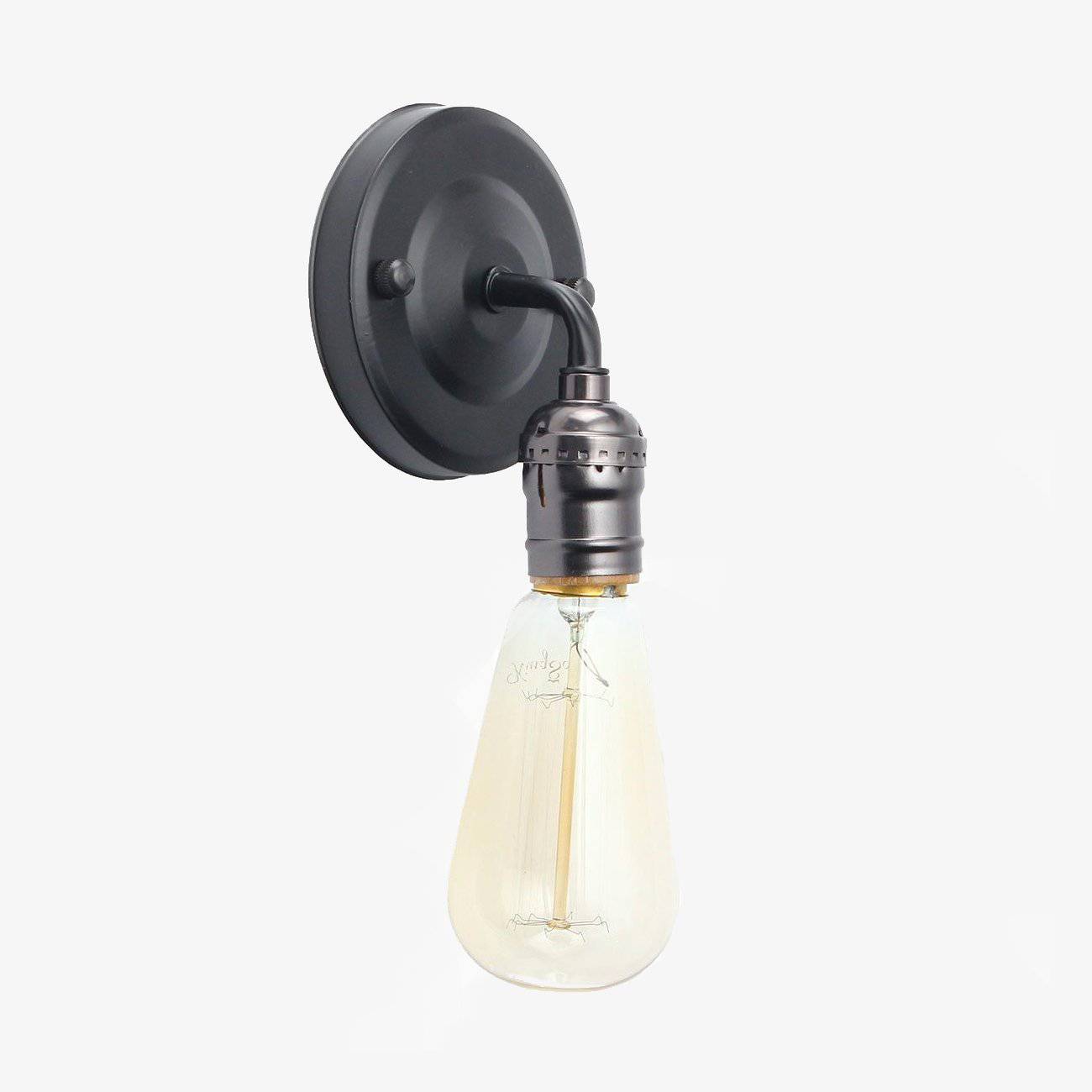 Χάλκινο φωτιστικό τοίχου vintage σε βιομηχανικό στυλ