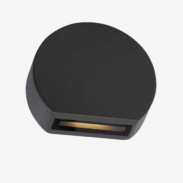 Εξωτερικό φως τοίχου LED με στρογγυλό λοξότμητο σκαλοπάτι