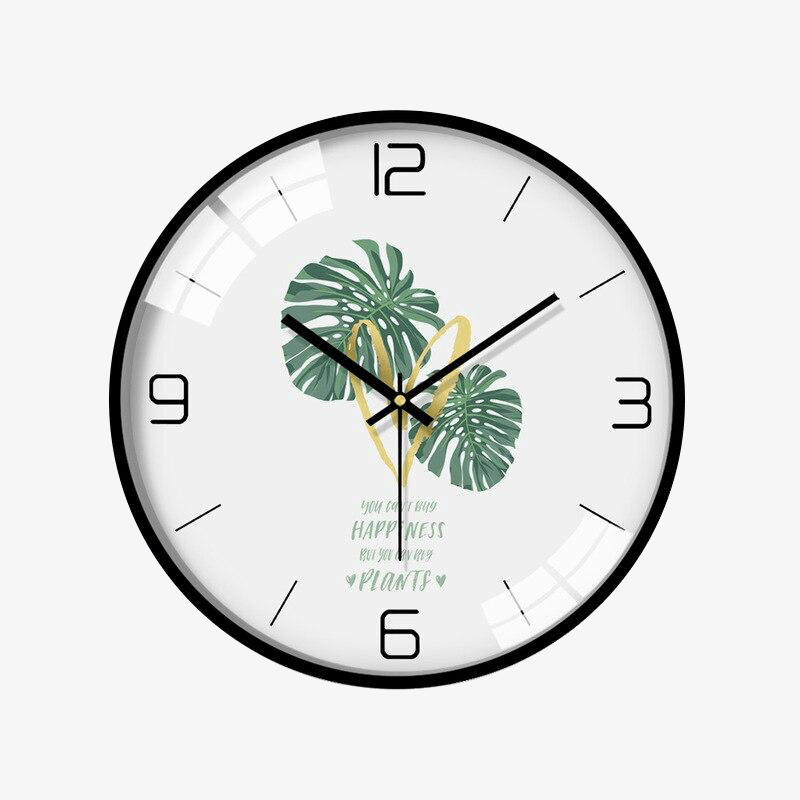 Λευκό στρογγυλό ρολόι τοίχου με σχέδια Sulli I