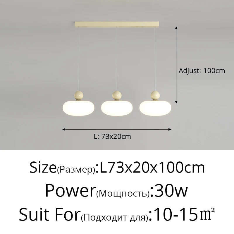 Πολυέλαιος LED με μοντέρνες λάμπες