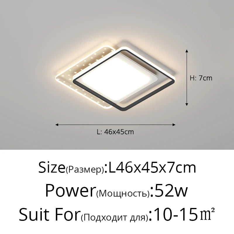 Led Πολυέλαιος Φωτιστικό Οροφής Υπνοδωμάτιο Λεπτό Μοντέρνο Εσωτερικό