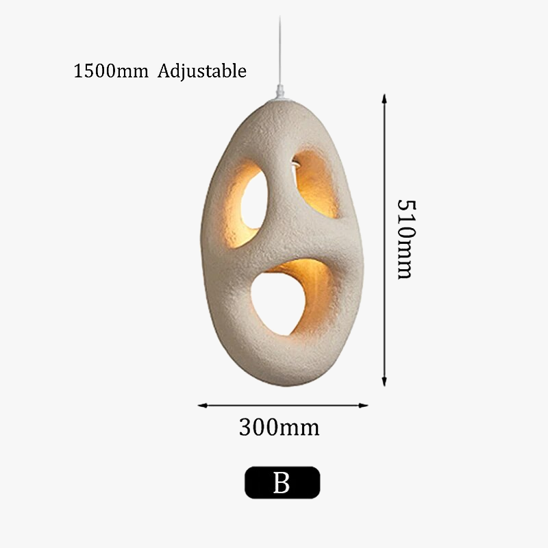 Nordic Wabi Sabi Porous Chandelier Creative Lamps με απλό στυλ