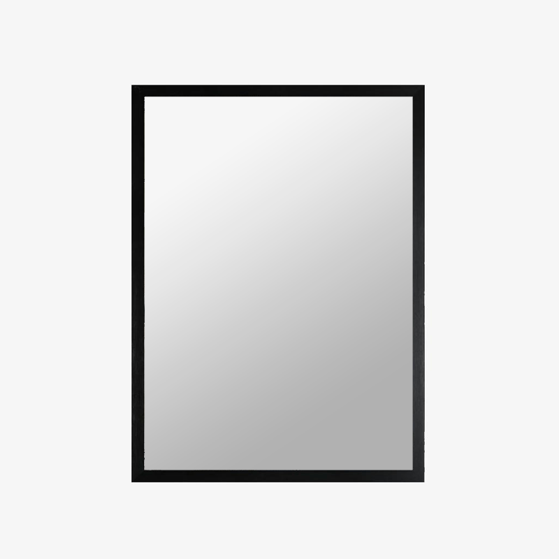 Ορθογώνιος καθρέφτης τοίχου με καλλυντικό πλαίσιο