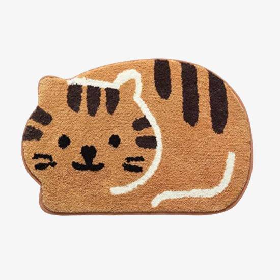 Χαλάκι πόρτας σε σχήμα γατούλας