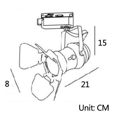 Vintage σποτ E26/E27 μαύρο (πολλά μεγέθη)