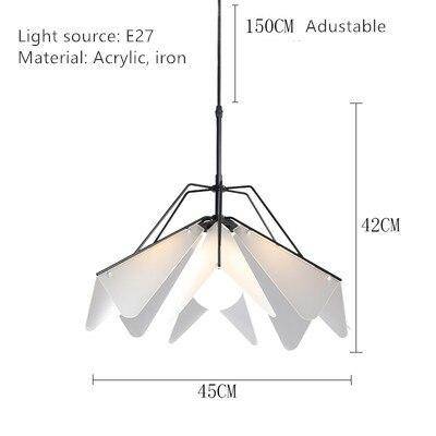 Κρεμαστό φωτιστικό με σχέδιο LED σε στυλ μεταλλικό κλαδί