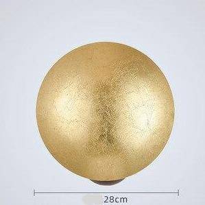 Φωτιστικό τοίχου LED σχεδιαστή με στρογγυλεμένο μεταλλικό αμπαζούρ Luxury