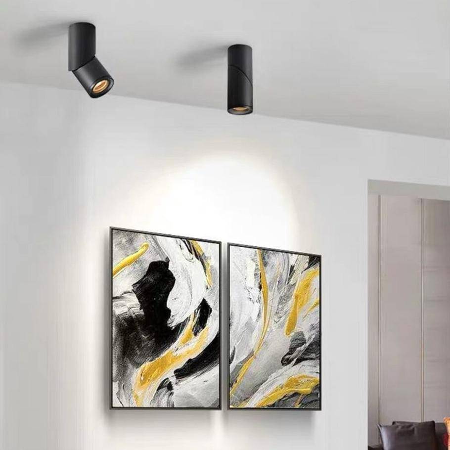 Μοντέρνο ορθογώνιο χαλί Shaggy Floor Blue στυλ