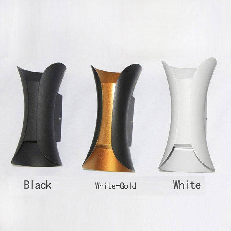 Φωτιστικό τοίχου με δημιουργικό σχέδιο LED από κυρτό μέταλλο